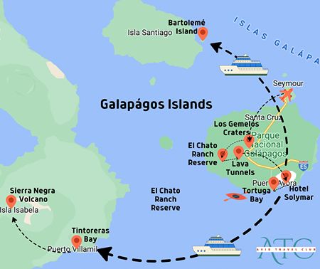 Mapa das Ilhas Galapágos (2)